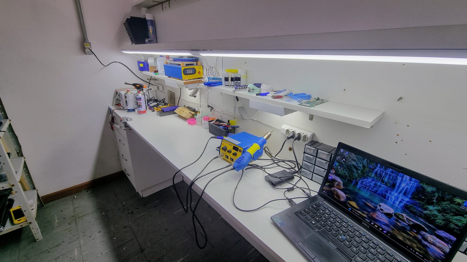Bancada técnica da Alpha Grid